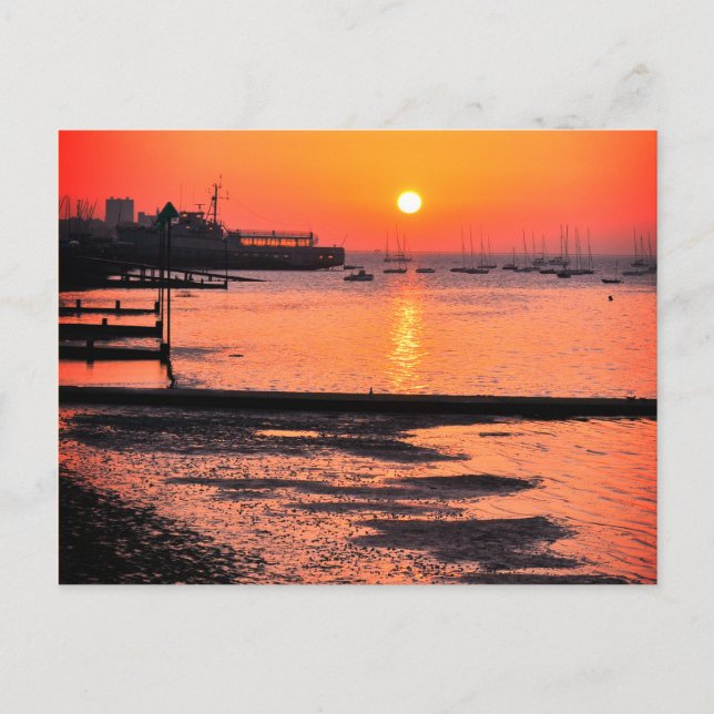 Sunrise, Leigh-on-sea, Essex, England, UK Postcard (Front)