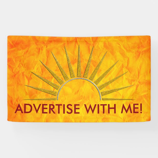 SUNRISE logo gold silver I + your Backgr. & ideas Banner (Horizontal)