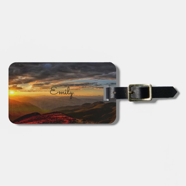 Sunrise. Luggage Tag (Front Horizontal)