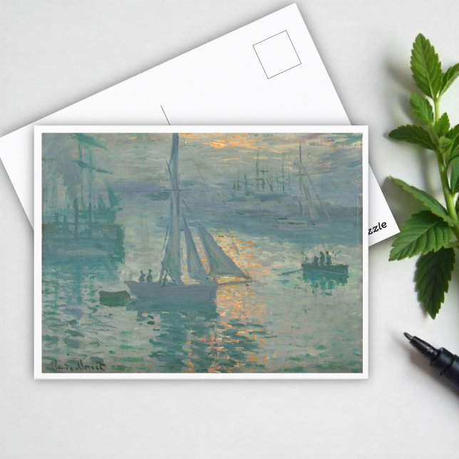 Sunrise (Marine) by Claude Monet Postcard (Creator Uploaded)
