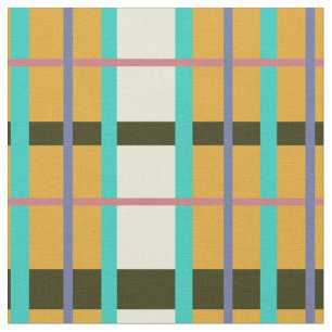 Sunrise Metro Plaid Pattern Fabric