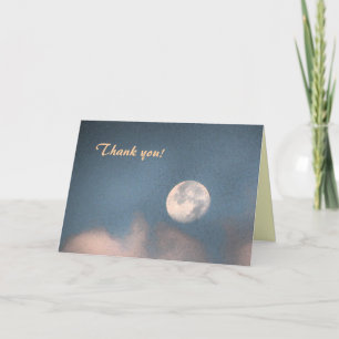 Sunrise Moon Thank You Card