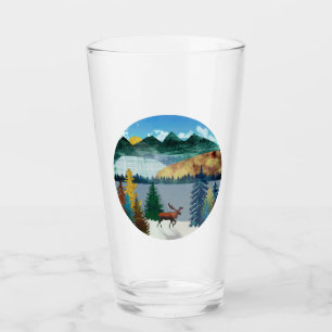 Sunrise Moose Glass