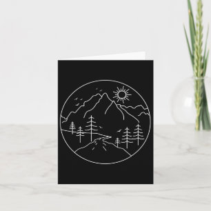 Sunrise Mountain Nature Hiking Camping Outdoors Mo Card