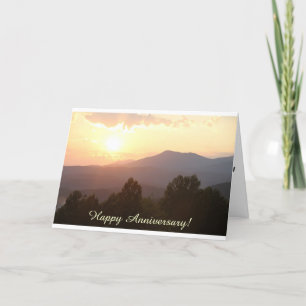 Sunrise Mountains Anniversary Card
