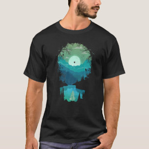 Sunrise Music Record Album Moonlight Nature Sunset T-Shirt