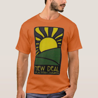 Sunrise new deal skateboard design T-Shirt