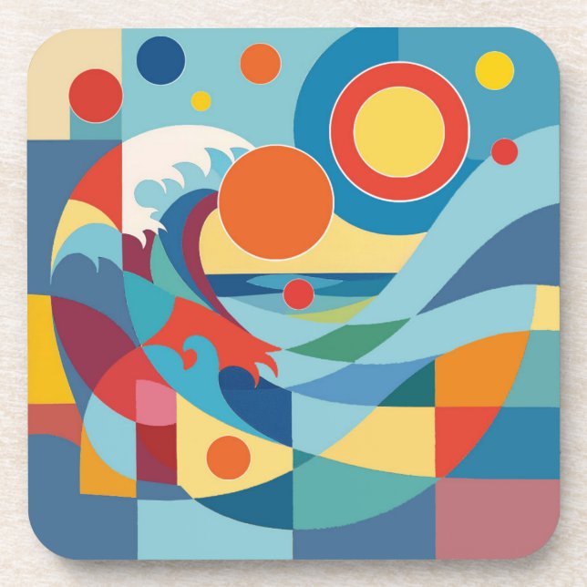 Sunrise Ocean Wave Coaster (Front)