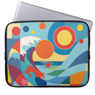 Sunrise Ocean Wave Laptop Sleeve