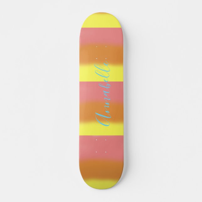 Sunrise Old Paper Painting Skateboard (Front)