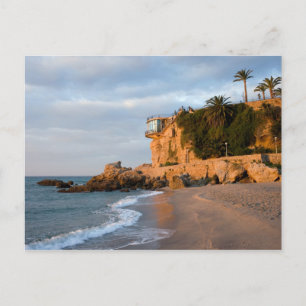 Sunrise on a Beach in Nerja Postcard