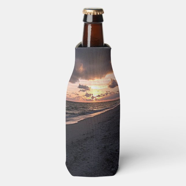 SUNRISE ON BEACH BOTTLE COOLER (Bottle Front)