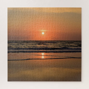 Sunrise on Cocoa Beach, Florida  -  20x20 Jigsaw Puzzle