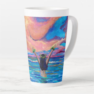 Sunrise on Kauai with Hula Girl Mug