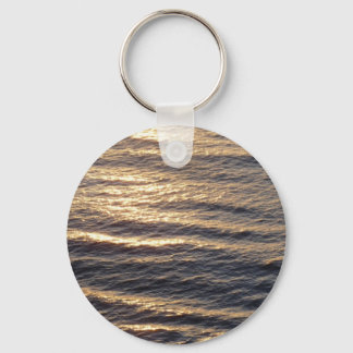Sunrise on Ocean Waters Calming Photography Key Ring