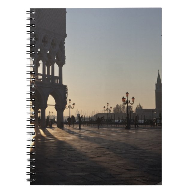 Sunrise on Plaza San Marco Notebook (Front)