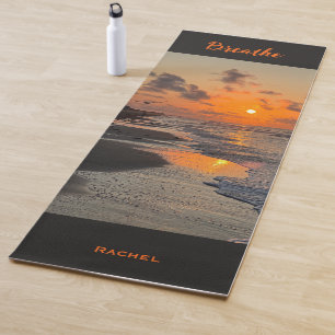 Sunrise on Texas Coast, Personalised Yoga Mat