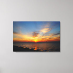 Sunrise on the Atlantic Canvas Print