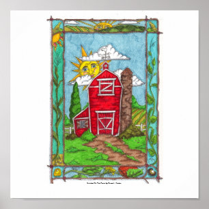 Sunrise On the Farm Print