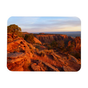 Sunrise on the Grand View Trail at CO Monument Magnet