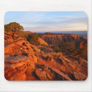 Sunrise on the Grand View Trail at CO Monument Mouse Pad
