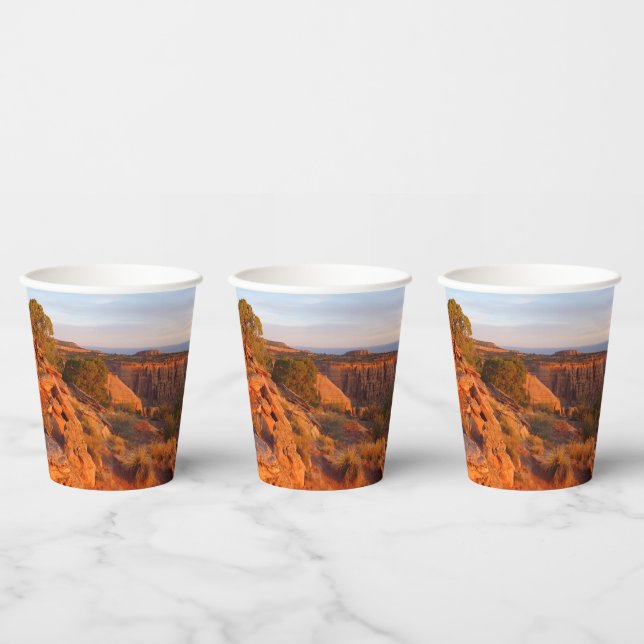 Sunrise on the Grand View Trail at CO Monument Paper Cups (Multi)