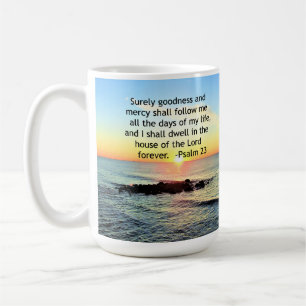 SUNRISE ON THE OCEAN 23RD PSALM PHOTO COFFEE MUG