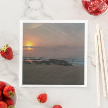 Sunrise over a rockpool at the seaside  paper