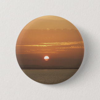 Sunrise over Aruba I Caribbean Seascape 6 Cm Round Badge