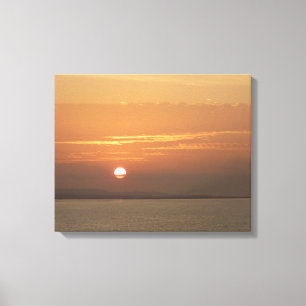 Sunrise over Aruba I Caribbean Seascape Canvas Print