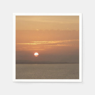 Sunrise over Aruba I Caribbean Seascape Napkin