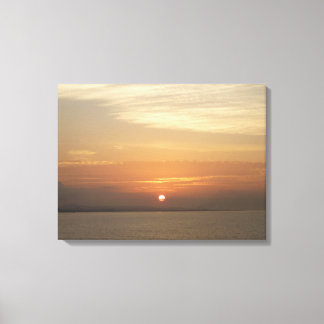 Sunrise over Aruba II Caribbean Seascape Canvas Print