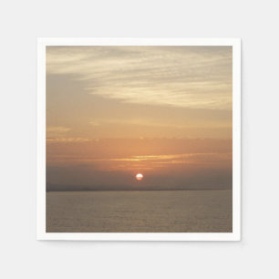 Sunrise over Aruba II Caribbean Seascape Napkin