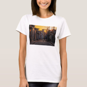 Sunrise Over Camaguey City Street, Camaguey, Cuba T-Shirt
