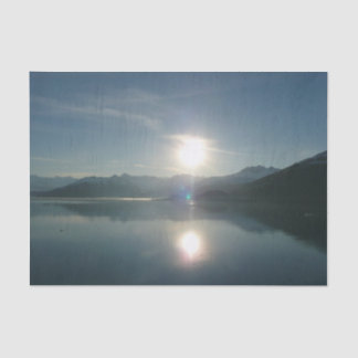 Sunrise over College Fjord Alaska Photography Tissue Paper
