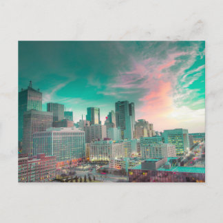 Sunrise over Dallas, Texas Postcard