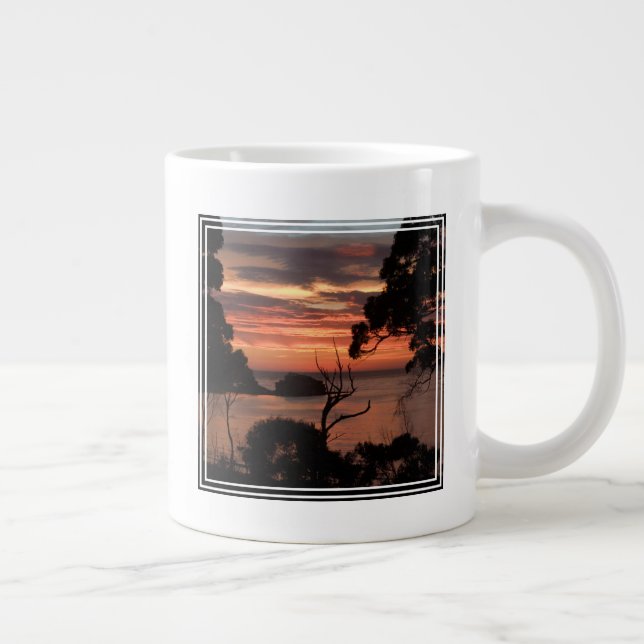 Sunrise Over Freycinet Np Large Coffee Mug (Right)