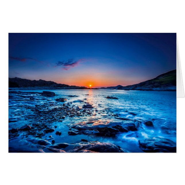 Sunrise Over Horizon At Seashore At Dawn (Front Horizontal)