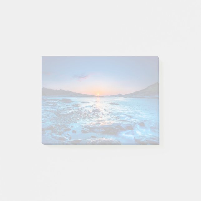 Sunrise Over Horizon At Seashore At Dawn Post-it Notes (Front)