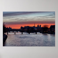 Sunrise over Ile de la Cite and Notre Dame - Paris