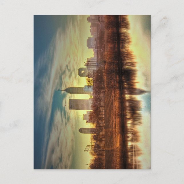 Sunrise over Indianapolis, IN Postcard (Front)