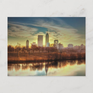 Sunrise over Indianapolis, IN Postcard