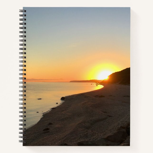 Sunrise Over Long Island Sound Notebook (Front)