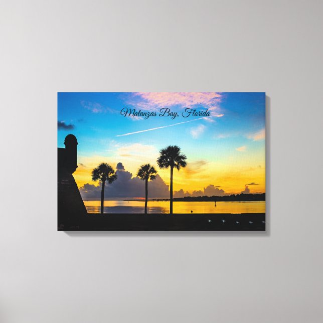 Sunrise over Matanzas Bay, Canvas Print (Front)