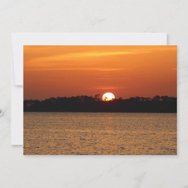 Sunrise Over Perdido Bay Card (Front)