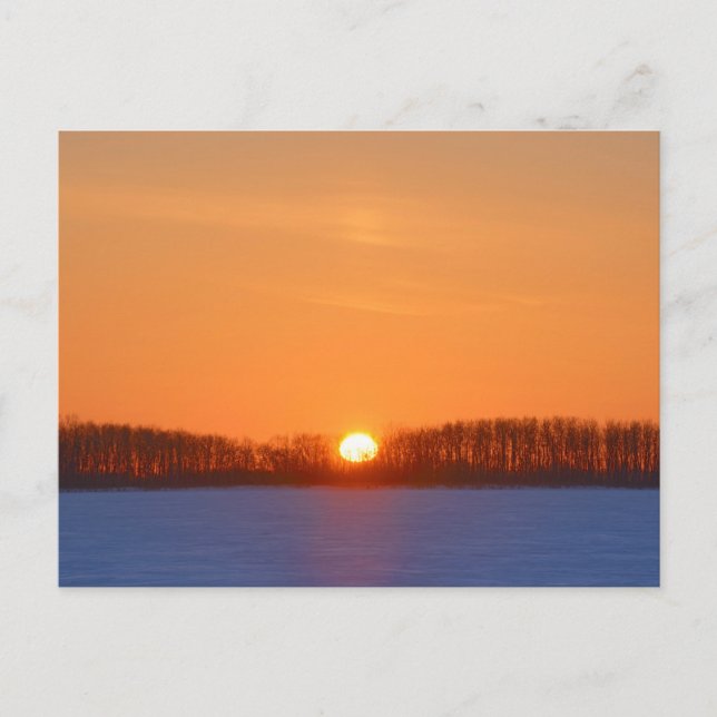 Sunrise Over Prairie | Manitoba, Canada Postcard (Front)