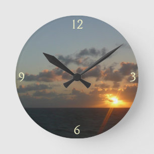 Sunrise over San Juan I Puerto Rico Round Clock