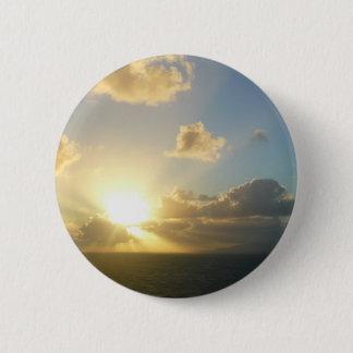 Sunrise over San Juan II Puerto Rico 6 Cm Round Badge