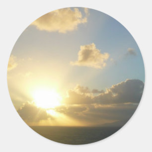 Sunrise over San Juan II Puerto Rico Classic Round Sticker