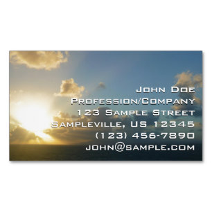 Sunrise over San Juan II Puerto Rico Magnetic Business Card